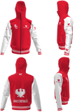 SWEAT SHIRT US College rouge