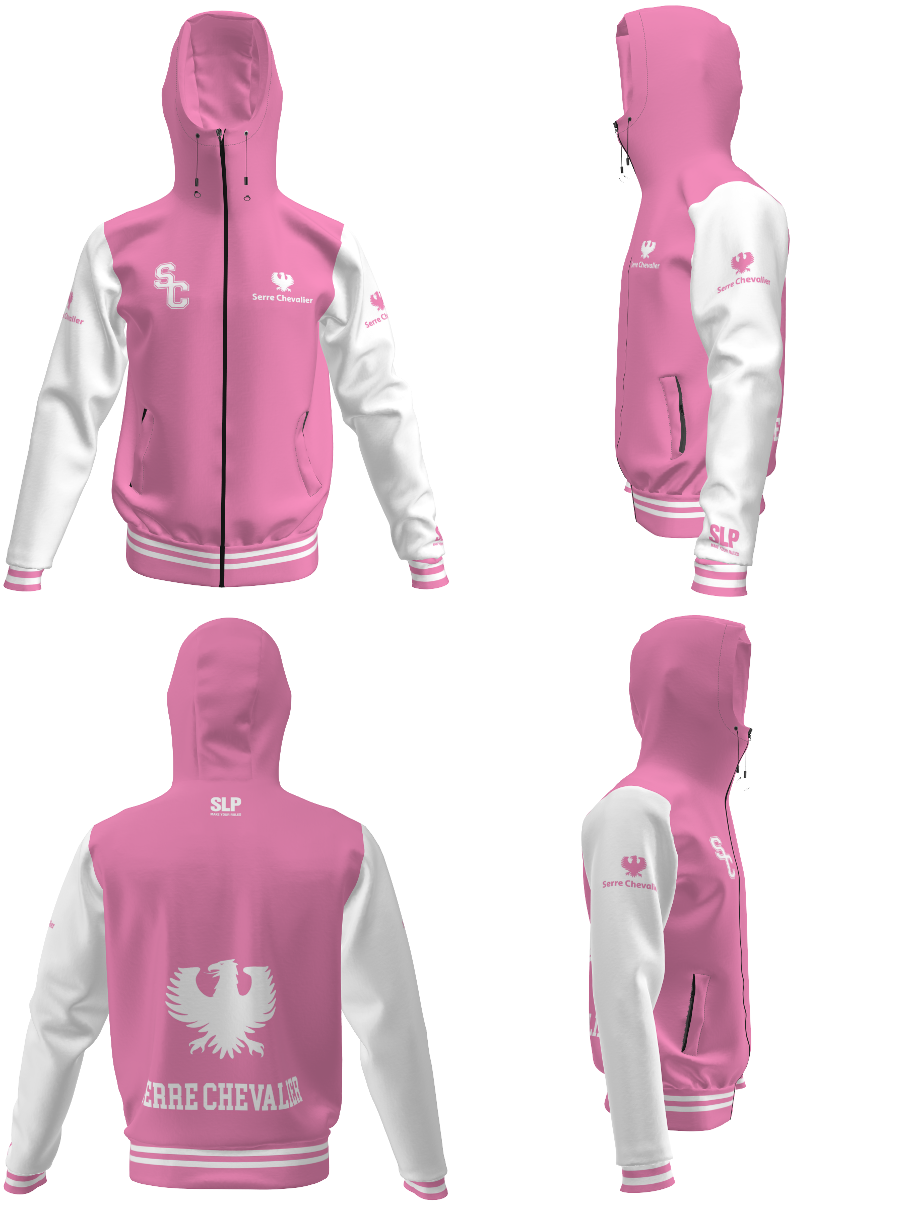 SWEAT SHIRT US College rose